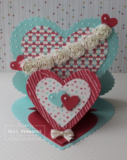 Valentine double easel card